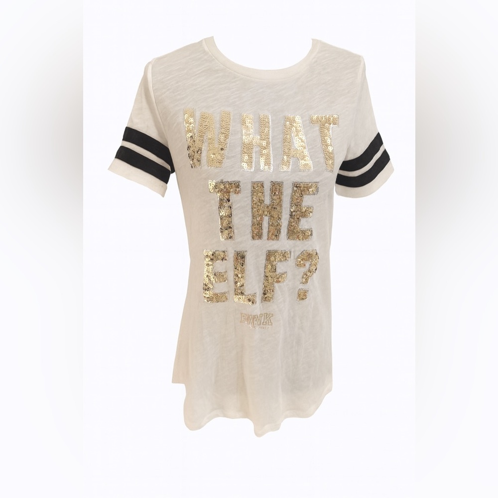 PINK Victoria’s Secret “What The Elf?” Tee